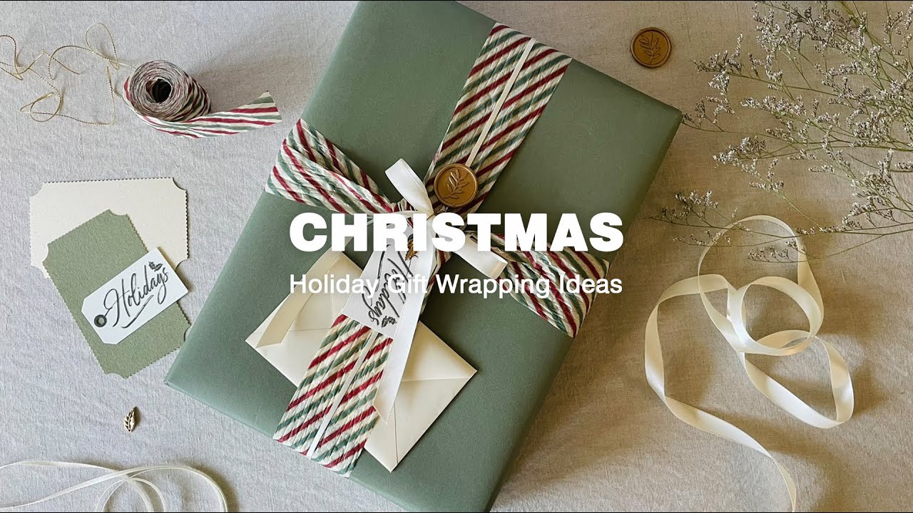 【CHRISTMAS】聖誕禮物包裝 2025 Christmas Gift Wrap｜包裝紙、森林綠 Green｜聖誕節、禮物、包裝｜禮物包裝靈感 Gift Wrap Ideas