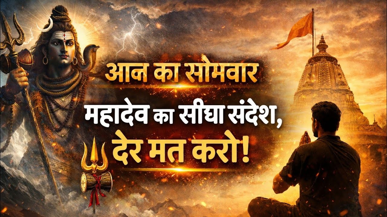 🕉 “आज का सोमवार — महादेव का सीधा संदेश, देर मत करो!#harharmahadev #mahadev 