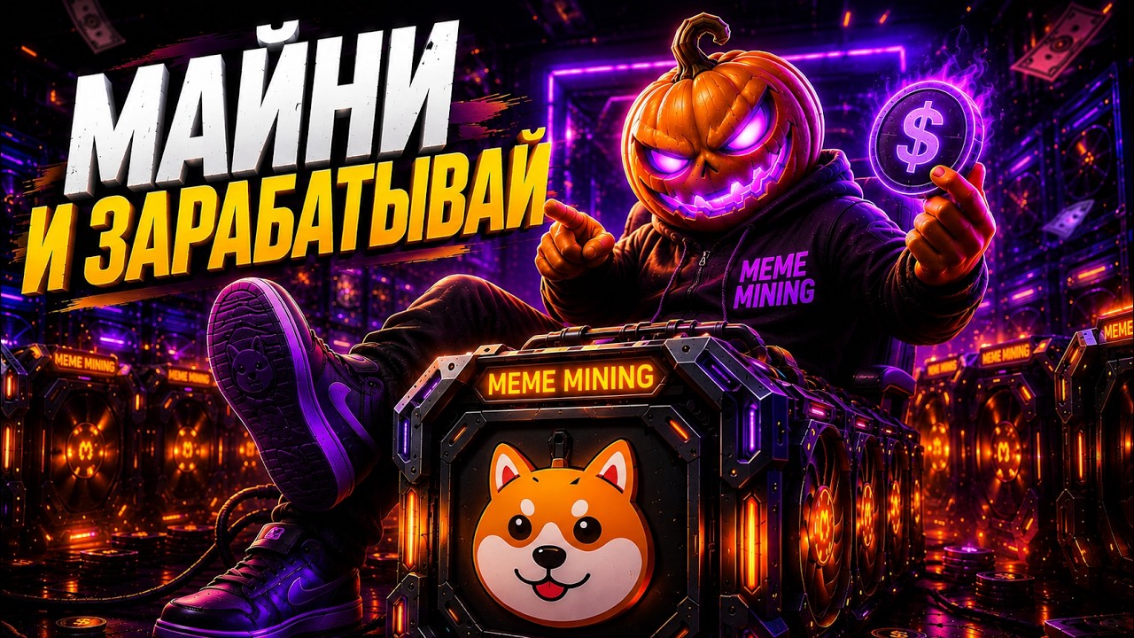 НОВЫЙ МАЙНЕР С ЗАРАБОТКОМ В TELEGRAM | MEME MINING