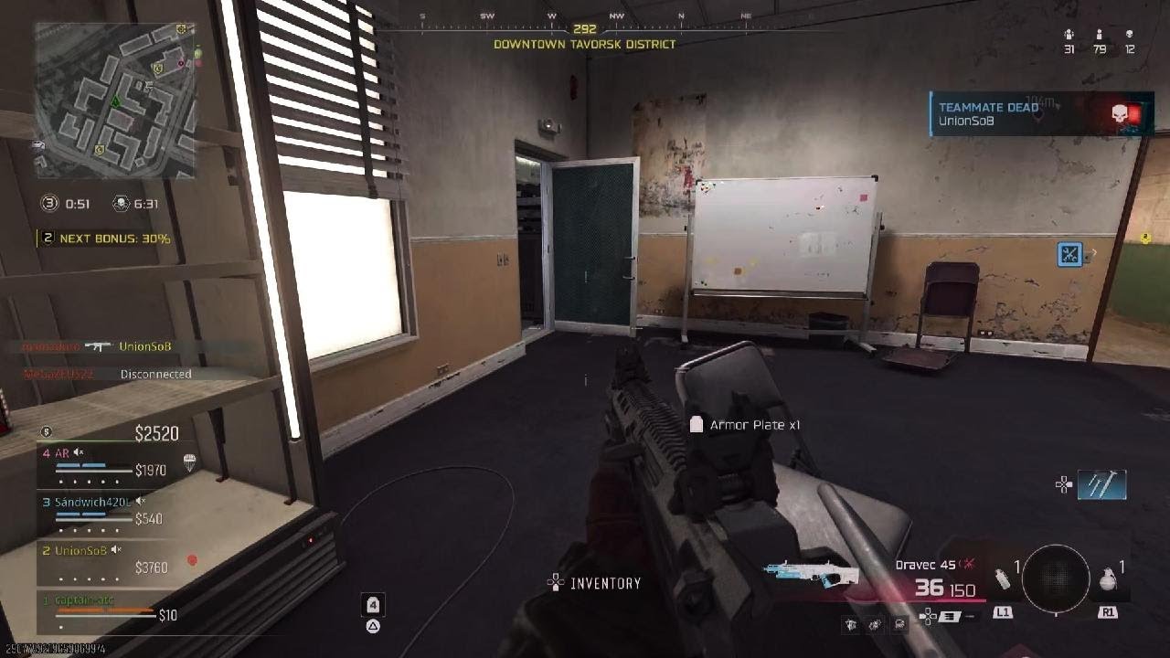 Bought back in, eliminate Stadium sniper, got the win