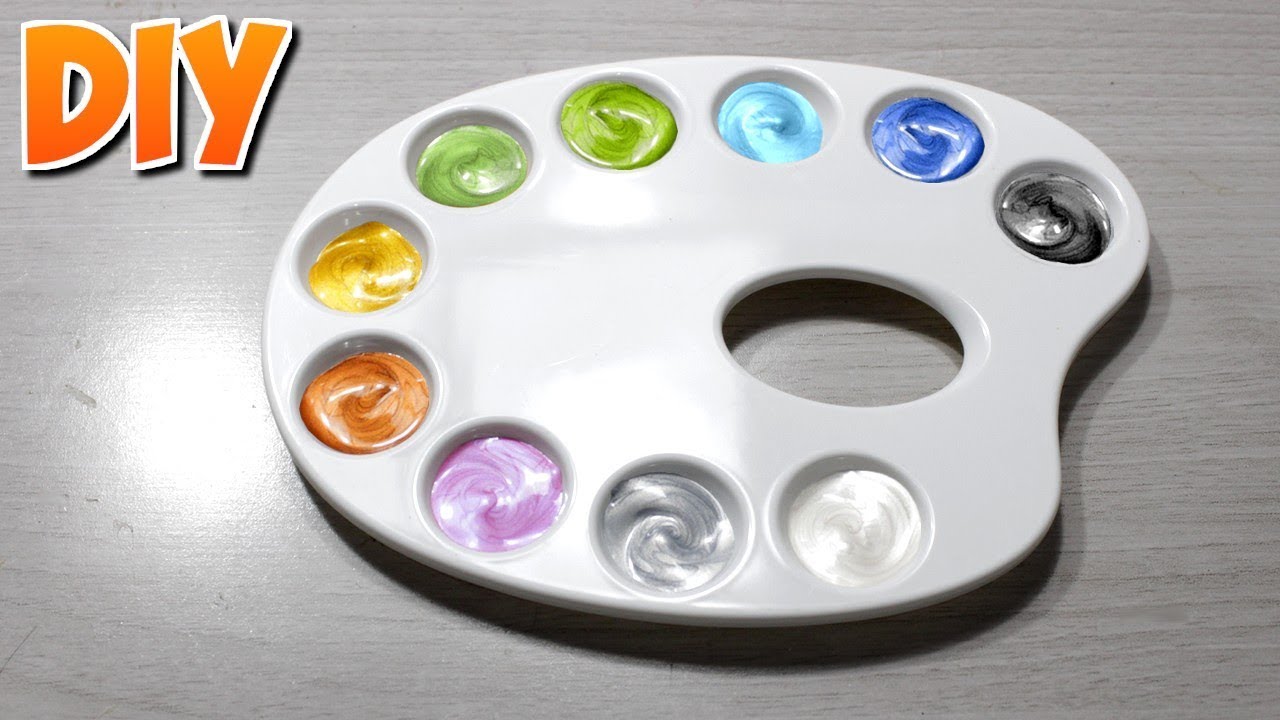 Como fazer tinta metálica colorida.