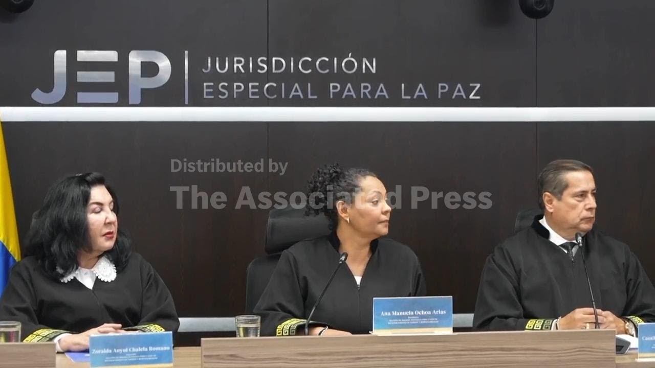 Colombia peace court sentences former FARC leaders for their role in thousands of kidnappings