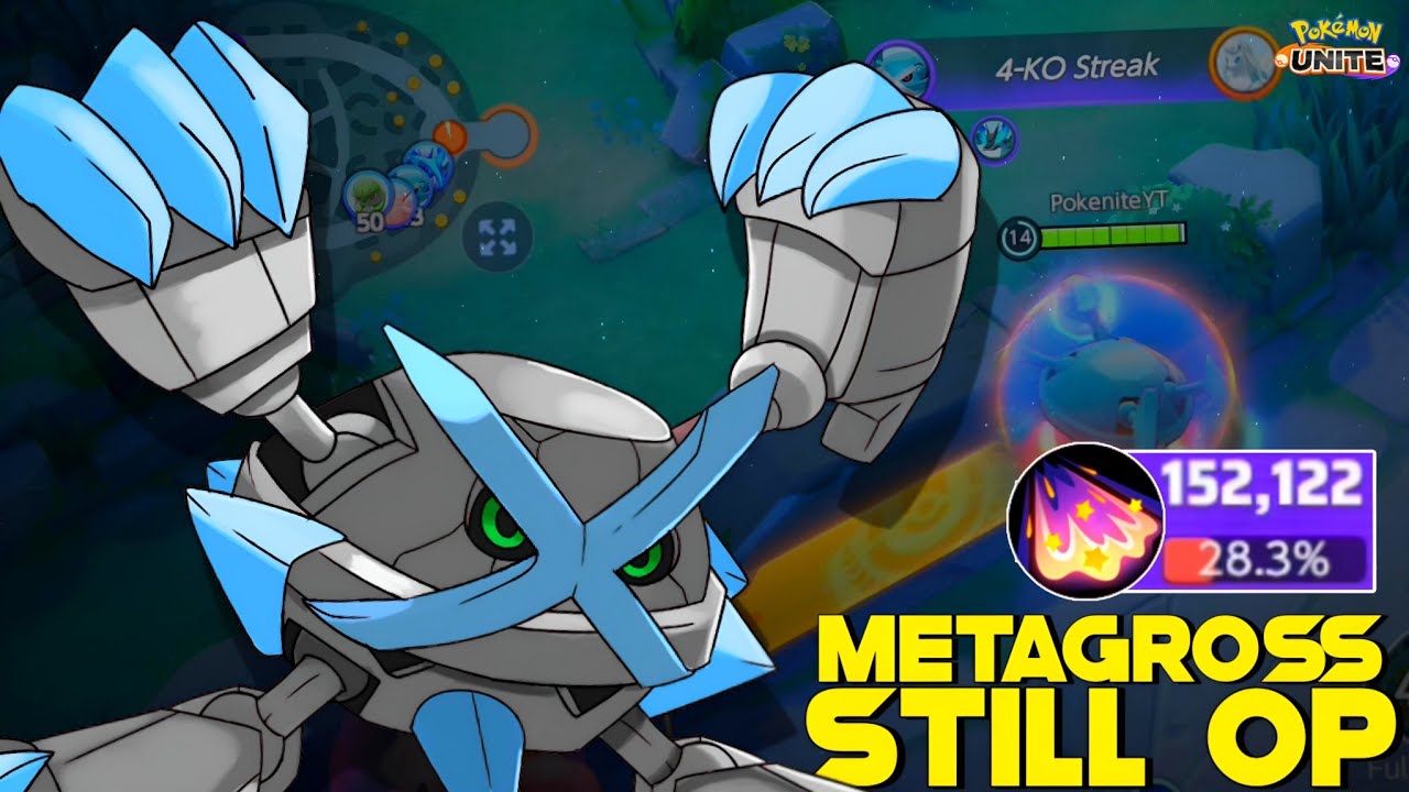 METAGROSS IS THE REAL BEAST AGAINST 5 MAN TEAM 😎 | POKEMON UNITE