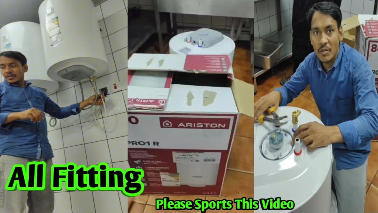 How to install ariston water heater 80 Liter | All fitting heater 100 lt, 50 | Perwez All Technician