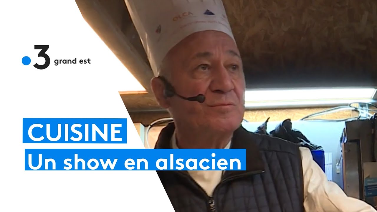 Marc Haeberlin et Serge Dubs cuisinent lors d'une Koch Show en alsacien