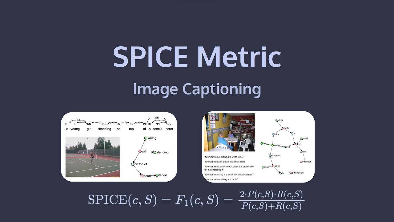 SPICE Metric || Image Captioning || Deep Learning