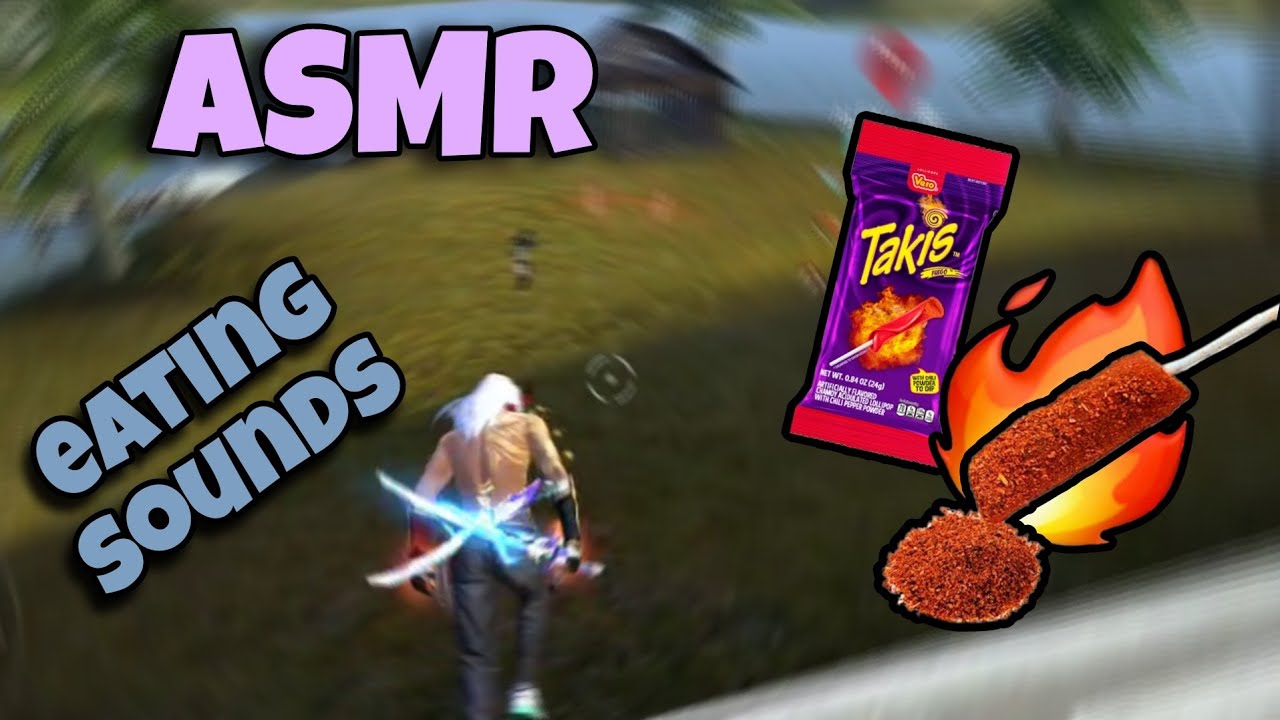 ASMR free fire| comiendo paleta de Takis fuego 🔥