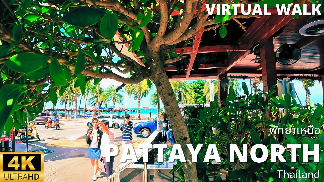Virtual Walk 4K UHD – Pattaya North Area | Pattaya Beach Road Soi 1 to 6