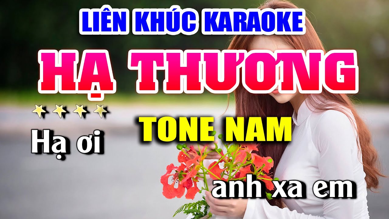 Liên Khúc Karaoke Hạ Thương Nhạc Sống Khánh My | Tone Nam Dễ Hát Nhất