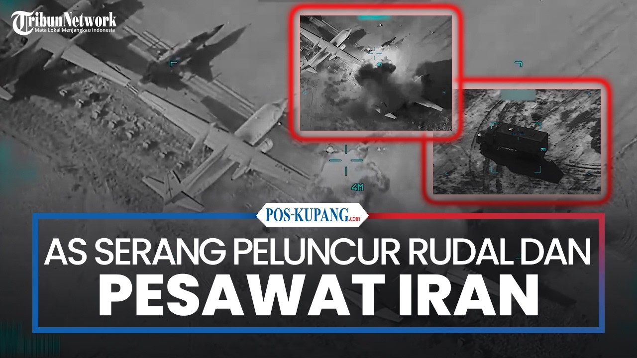 Komando Pusat AS Terbitkan Rekaman Serang Pesawat dan Truk Peluncur Rudal Iran
