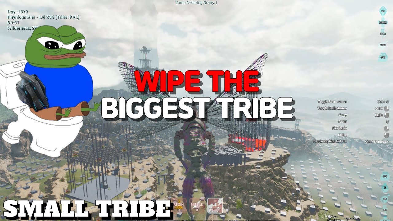 Biggest Wipe Pack Cave [ Part 1] || ARK Ascended Small Tribe PVP