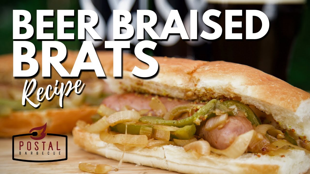 Beer Braised Sausage Recipe - How To Make Beer Brats on the grill EASY