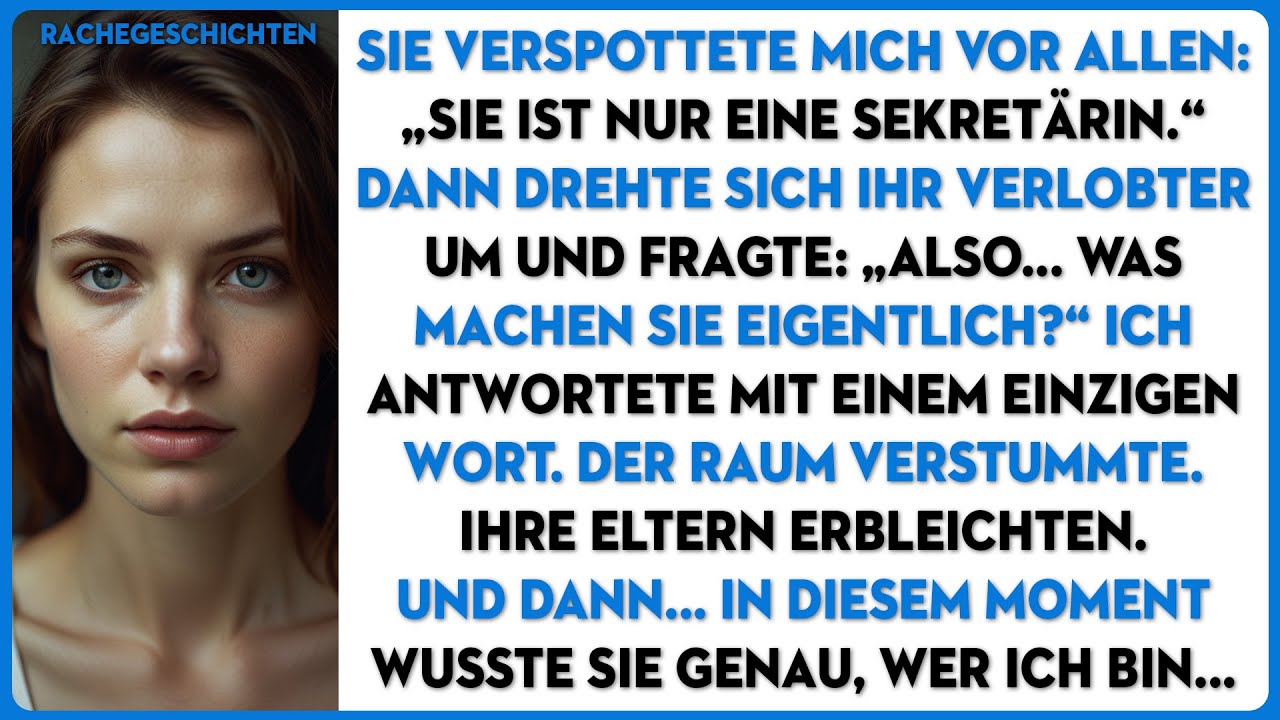 Meine Schwester verspottete mich vor allen Leuten. Dann wurde ihr Verlobter blass und sagte...