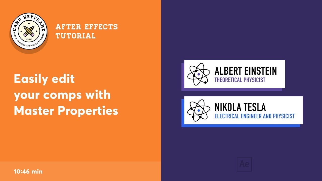 After Effects Tutorial - Edit comps with Master Properties