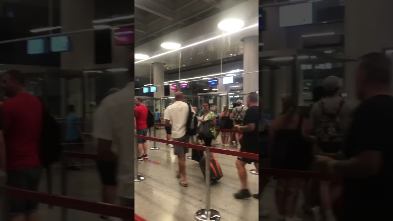 Airport security at dalaman