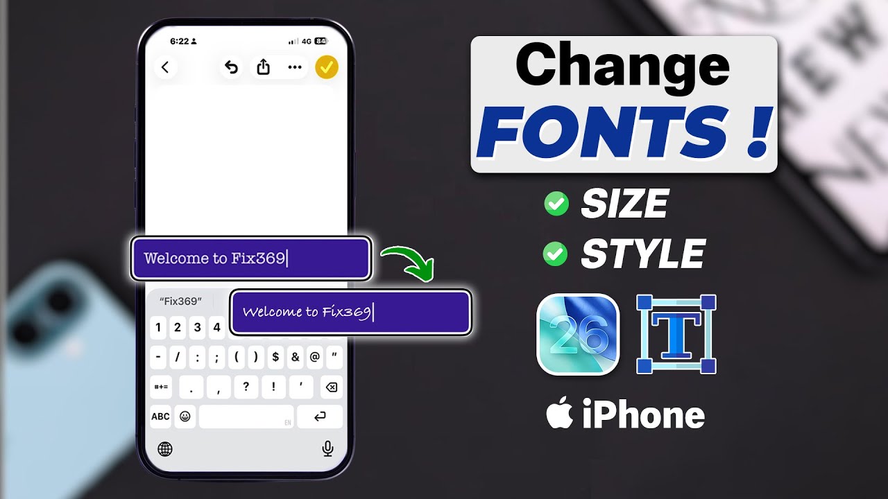 iOS 26 - How to Change Font Style on iPhone!