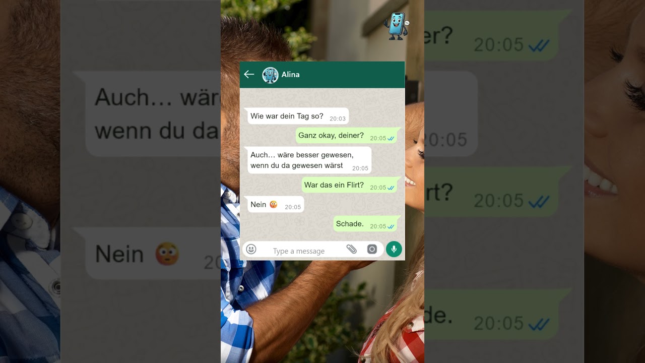 Sie will subtil an ihn rankommen aber verhaut es komplett