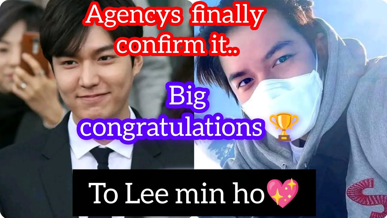 Lee Min-ho’s Agency Officially Confirms the Big News at Last!
