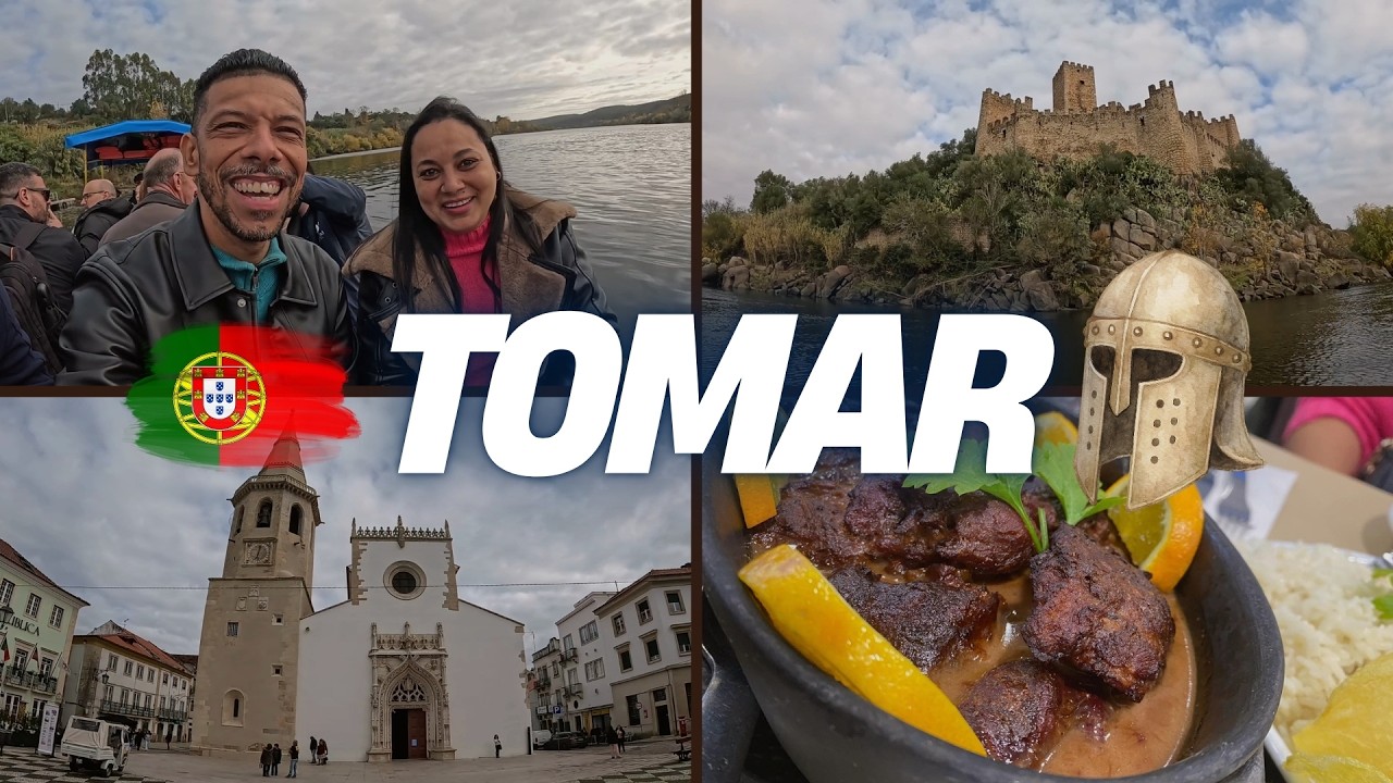 Ruas de TOMAR + CASTELO de ALMOUROL 🏰+ Almoço TÍPICO que SURPREENDEU 🥘🇵🇹