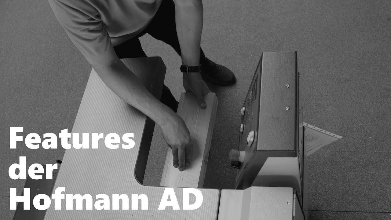 Hofmann Abricht-Dickenhobelmaschine im Detail