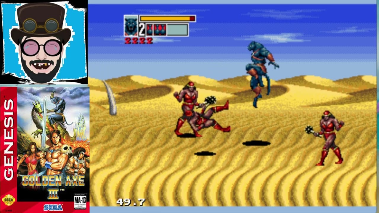 GOLDEN AXE 3 - Mega Drive #3 O fogo do deserto é apelação!