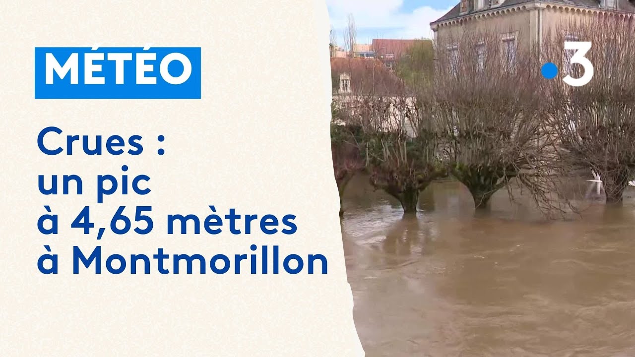 Inondations dans le centre-ville de Montmorillon