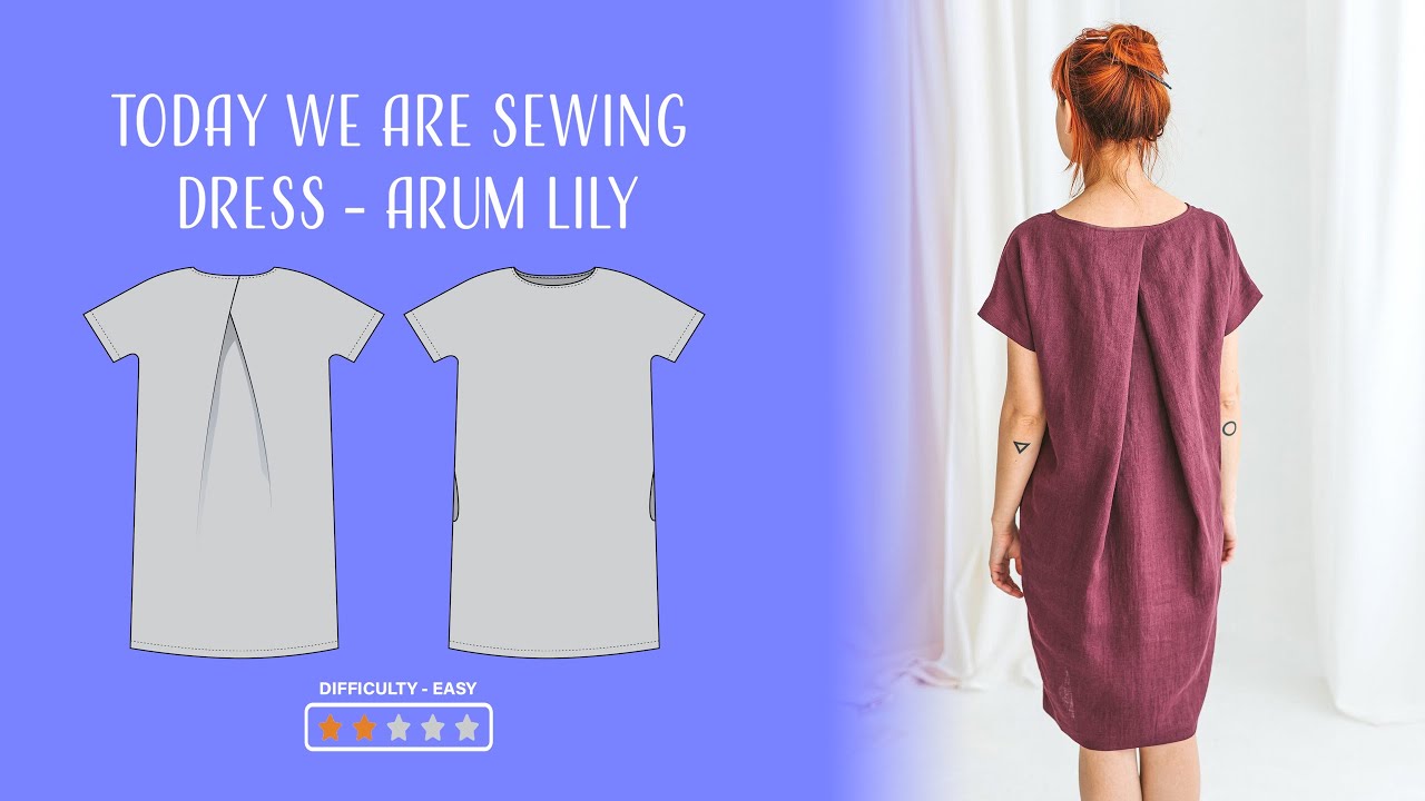 DIY linen dress sewing tutorial | AURUM LILY dress + PDF pattern