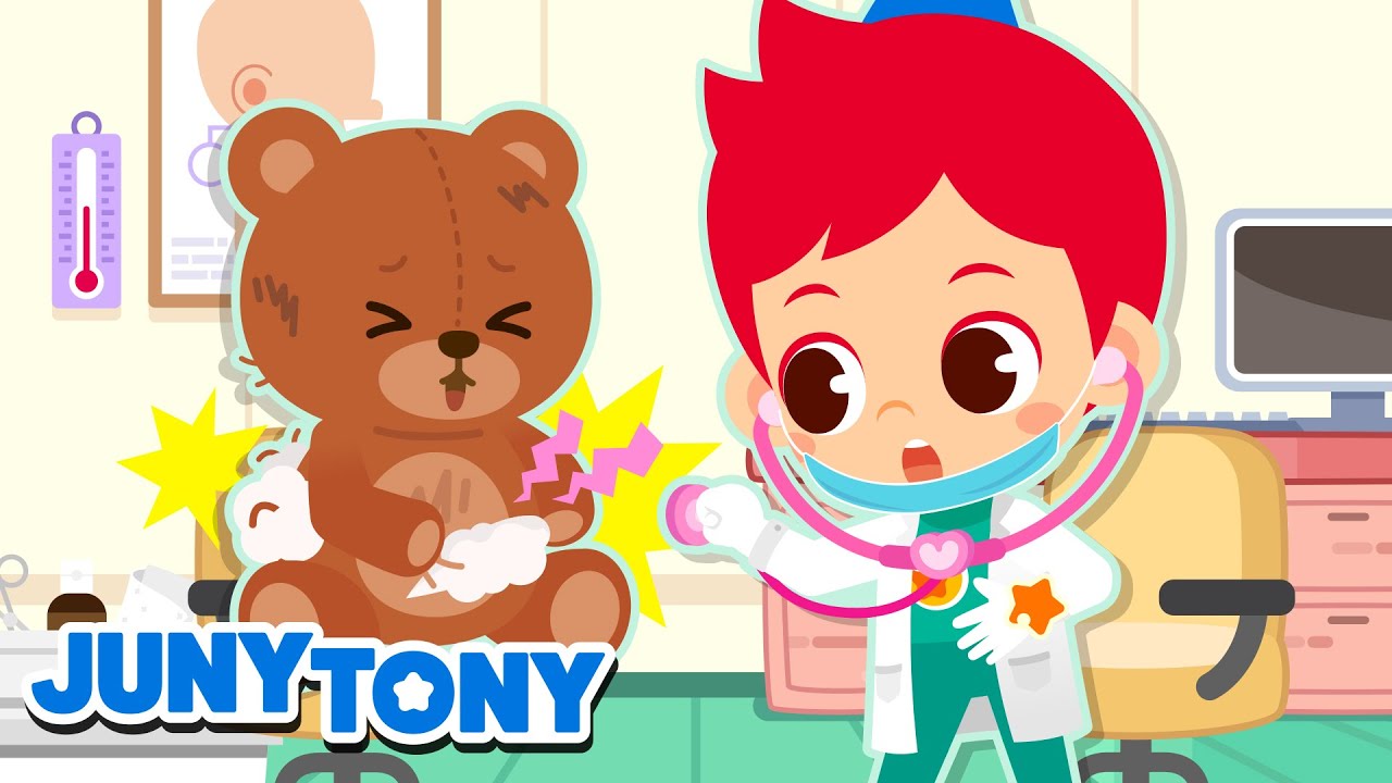 Toy Doctor 🧸🩺 | Hospital Play Song + More Songs for Kids | JunyTony
