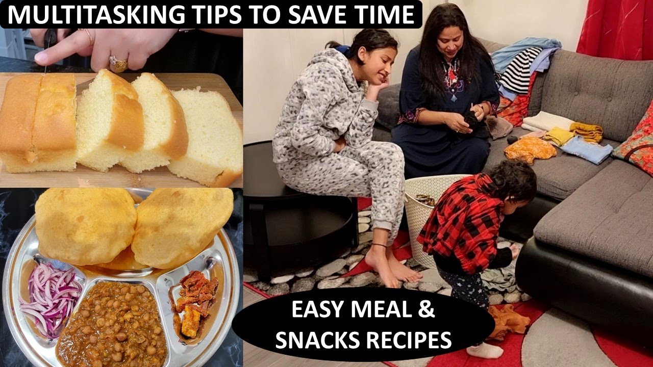Multitasking Tips To Reduce Workload & Save Time In Many Ways | Cooked Chole Bhature For Lunch