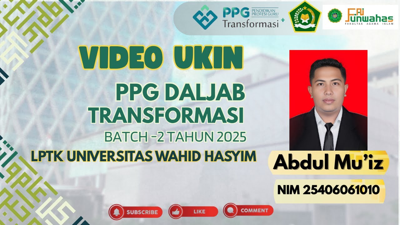 VIDEO UKIN PPG DALJAB 2025 Batch 2 LPTK UNWAHAS Semarang - MAPEL PAI Materi Mengenal Sholat  Dhuha