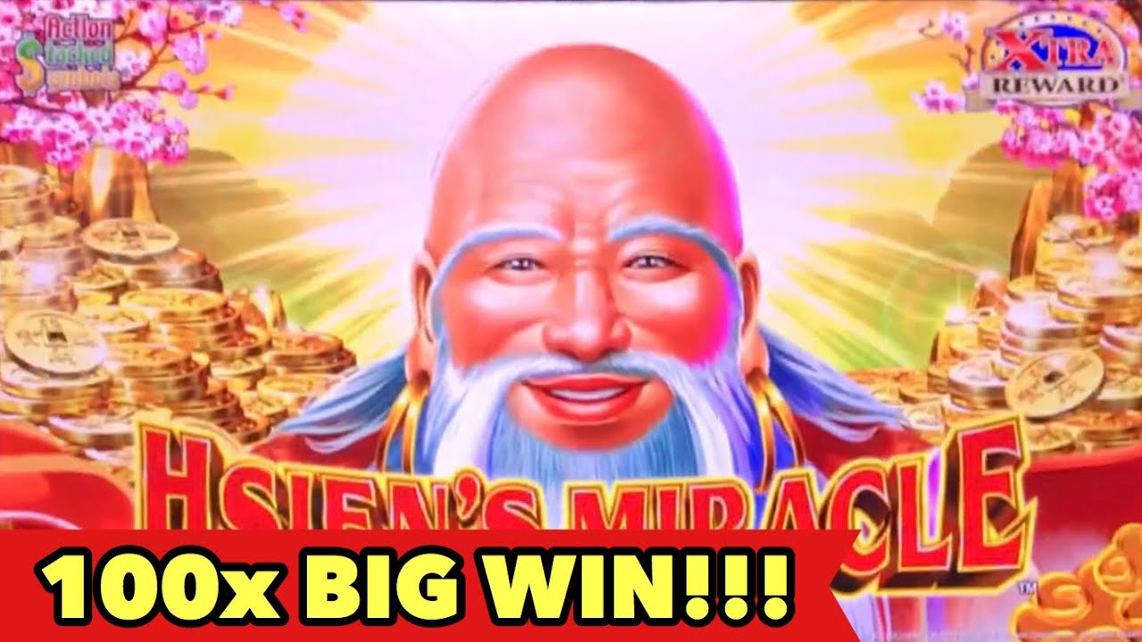 ⭐️100x BIG WIN KONAMI SLOT⭐️HSIEN'S MIRACLE - I Want That 5 of a Kind!! More BIG WIN Slots Bonuses