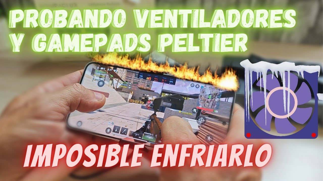 Probando Ventiladores y Gamepads con Cooler en el teléfono que MÁS se calienta Jugando 🔥 🎮