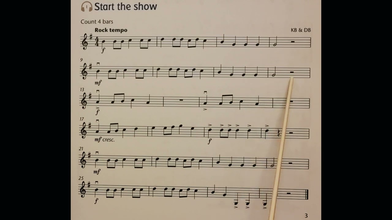 1 Start The Show piano accompaniment at rehearsal speed