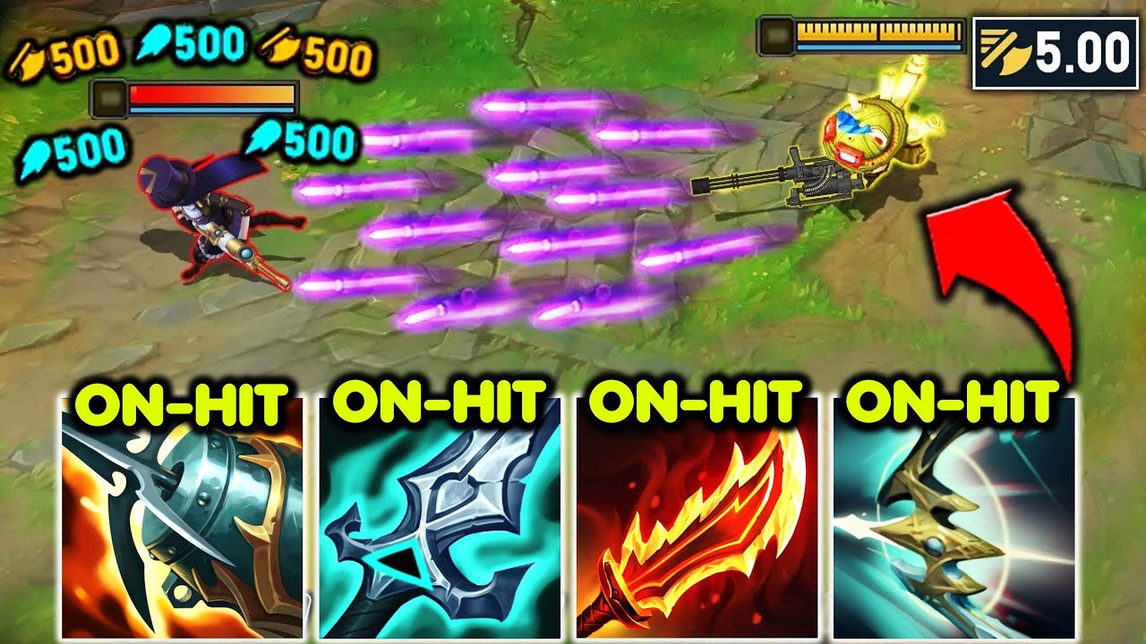 Teemo but I have a Mini-Gun attachment for my darts… (HILARIOUS ATTACK SPEED)