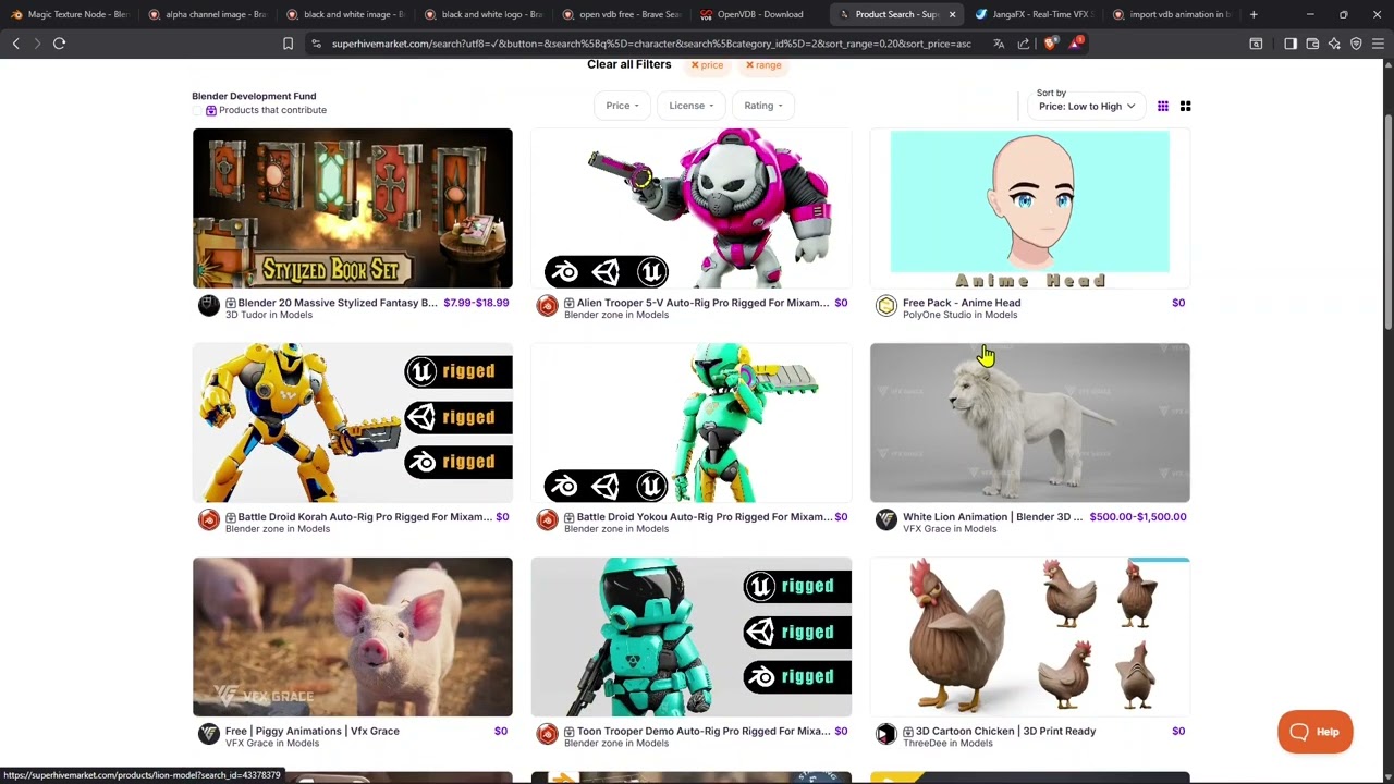 Videoguide - Download Free or Cheap Assets from Superhive Blender Market Website, Quick, Easy, Free