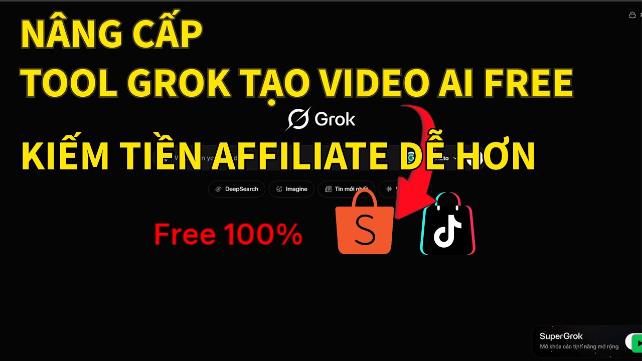 TOOL GROK - [MIỄN PHÍ] SHARE TOOL GROK TẠO VIDEO TỰ ĐỘNG - KIẾM TIỀN DỄ HƠN