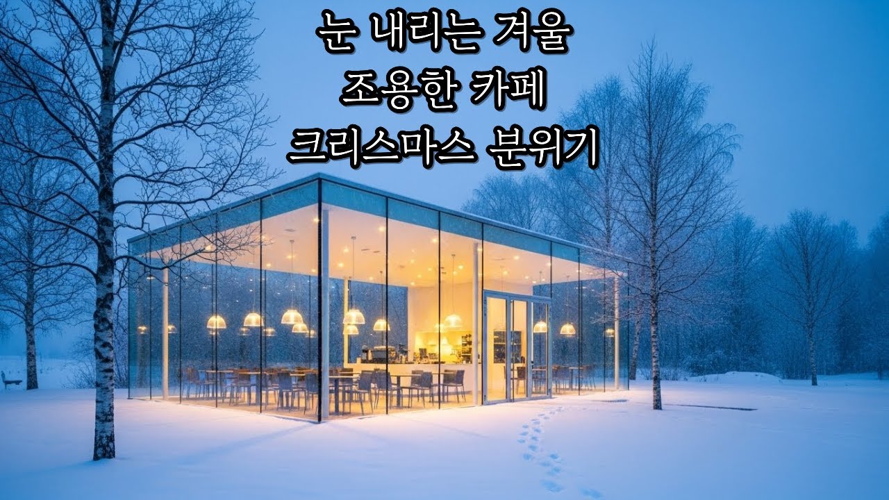 새하얀 눈과 따뜻한 불빛 | 유리 카페의 겨울 피아노 플레이리스트