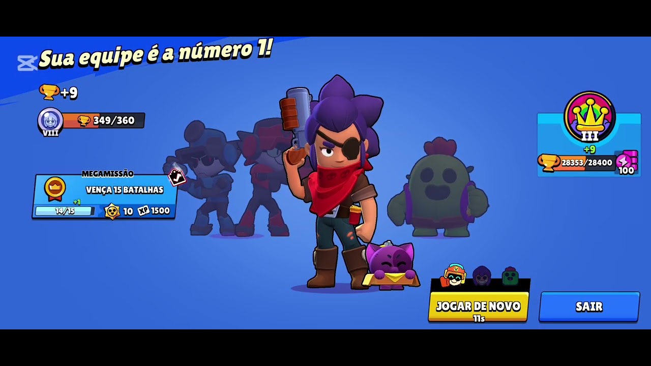 Metendo todos os brawlers nós 400 troféus