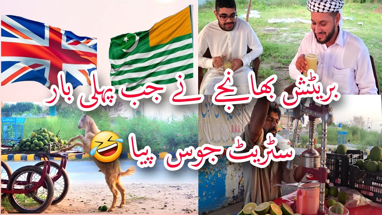 When British Nephew taste | street juice for the first time😂| In Mirpur |First experience desi juice
