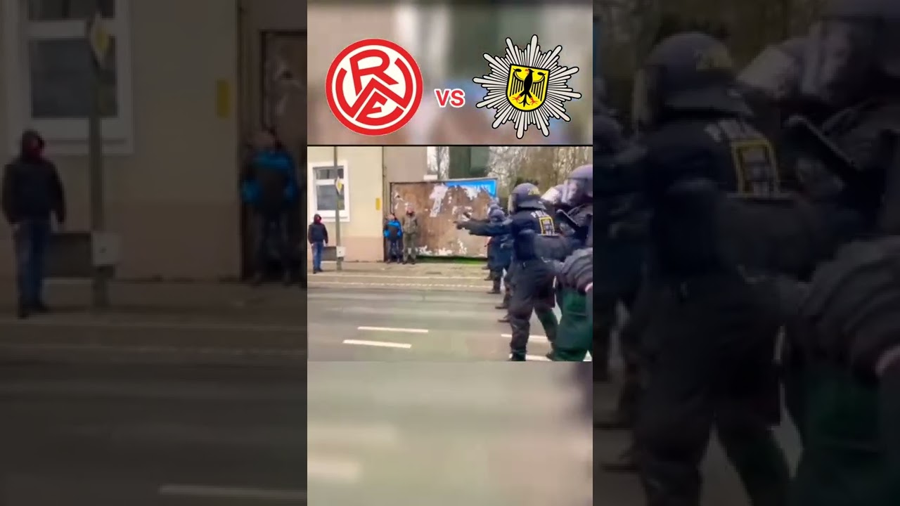Rot Wei&szlig; Essen Hools - Polizei 26.2.2022 #shorts #rwe #hooligans