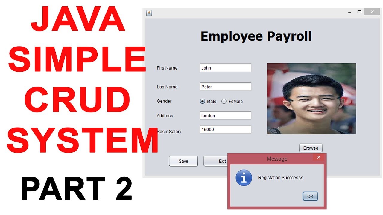 Java Simple Crud System part 2