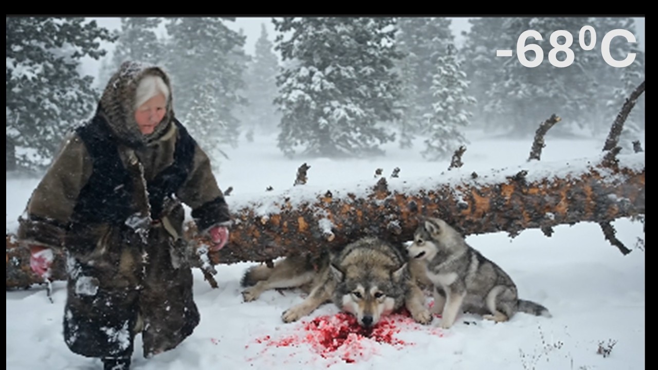 -68°C Yakutia:92-Year-Old Widow Saves Dying  Dog in Blizzard… Then the Unbelievable Farewell
