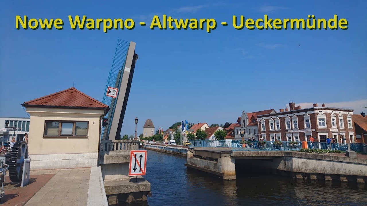 Nowe Warpno - Ueckermünde (55 km). Rowerem/Mit dem Fahrrad.