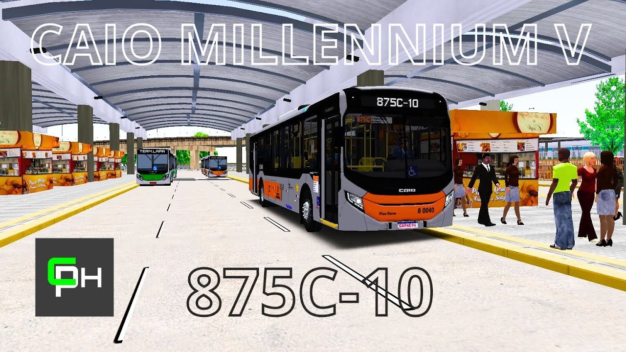 OMIS2 - ESTREIA PELA 875C-10 METRÔ SANTA CRUZ/LAPA - CAIO MILLENNIUM V