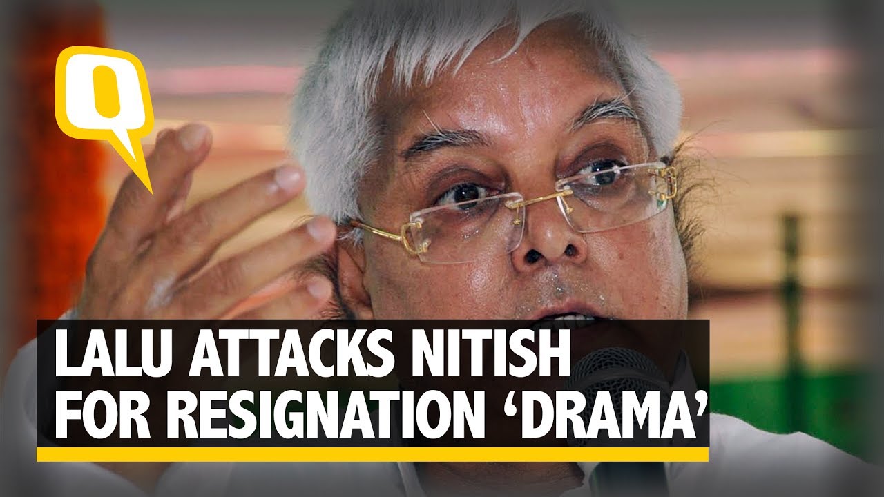 Lalu Attacks Nitish Over Resignation 