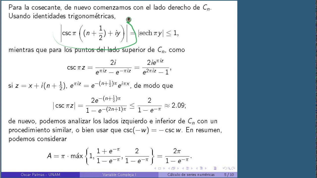 4.8 Cálculo de series