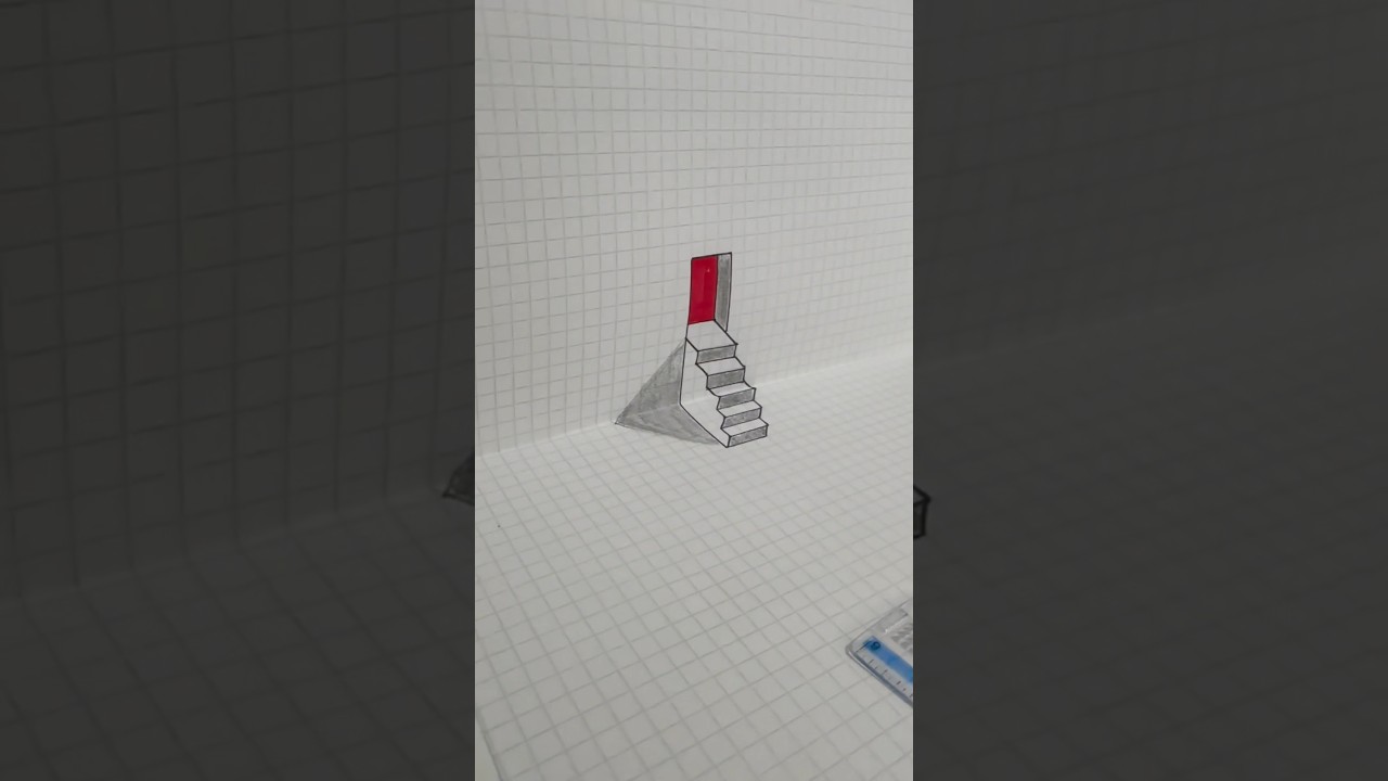 Comme dessiner une illusion d&rsquo;optique en 3D super facile ! (60 secondes) ⏱️✏️