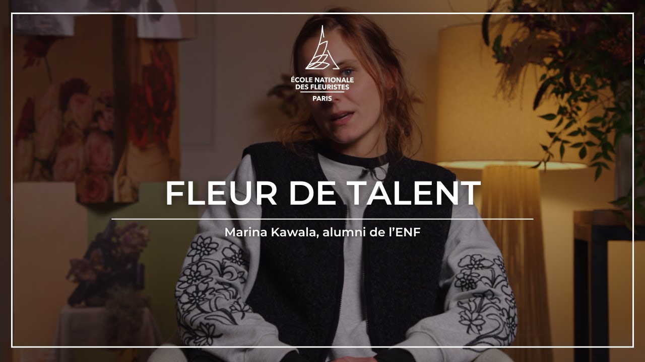 Fleur de talent, Marina Kawala, ancienne élève de l'Ecole Nationale des Fleuristes