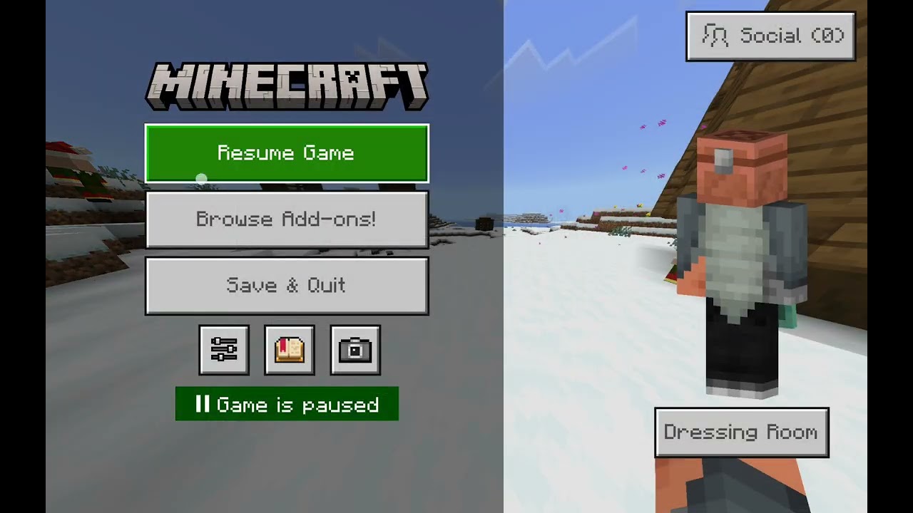 Craciunu in minecraft 