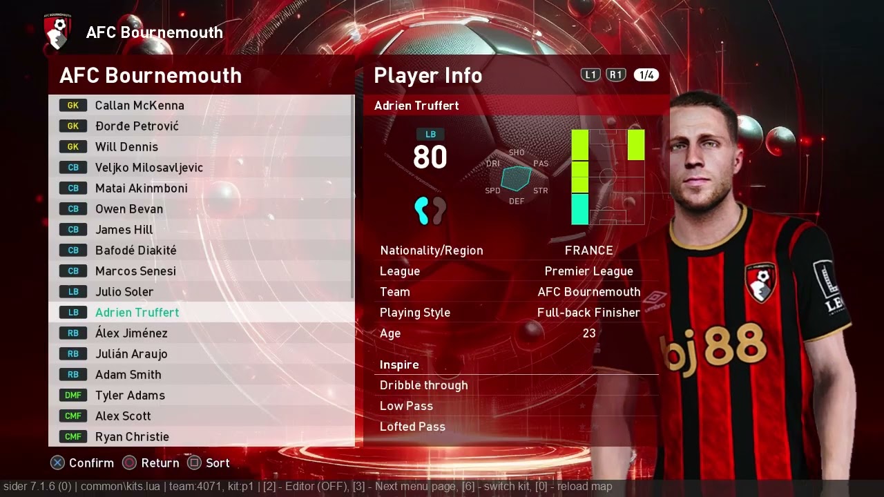 AFC Bournemouth 2025/2026 Facepack PES 2021-SPFL2026